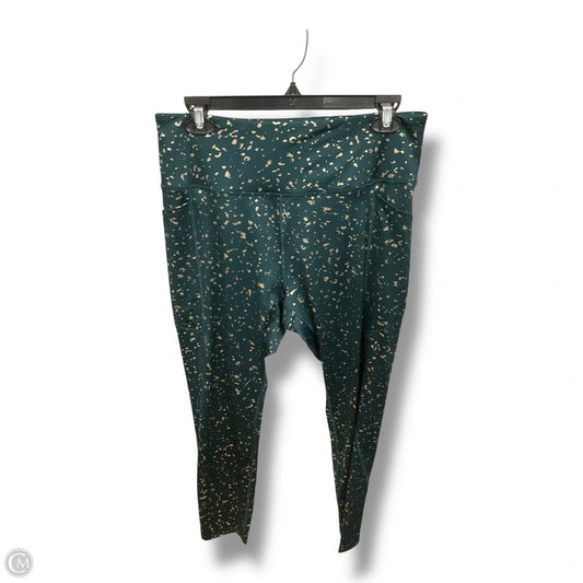 Athletic Leggings By Tek Gear In Green, Size: Xl