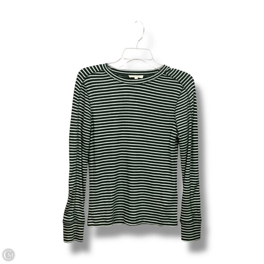 Top Long Sleeve By Madewell In Striped Pattern, Size: M