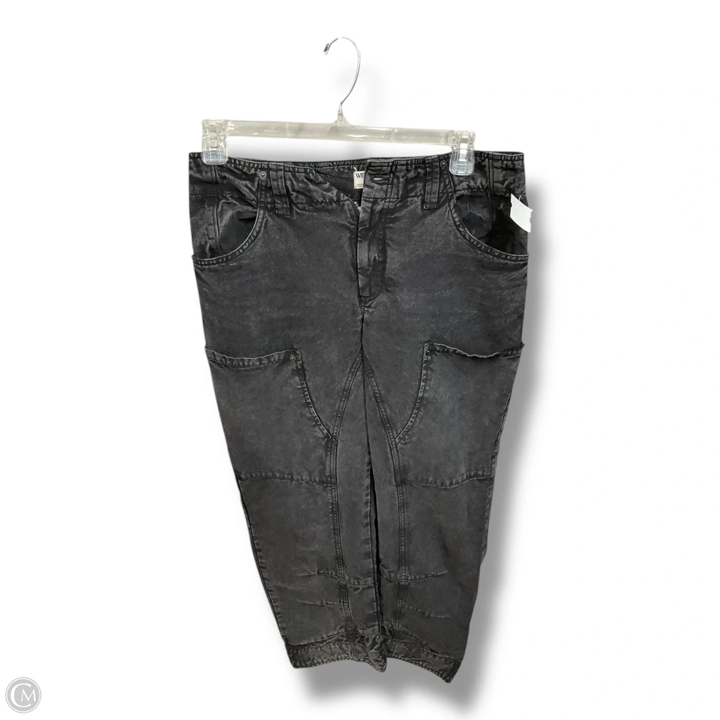 Jeans Straight By We The Free In Black Denim, Size: 12