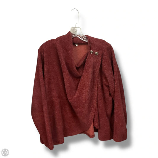 Poncho By Maurices In Maroon, Size: Xxl