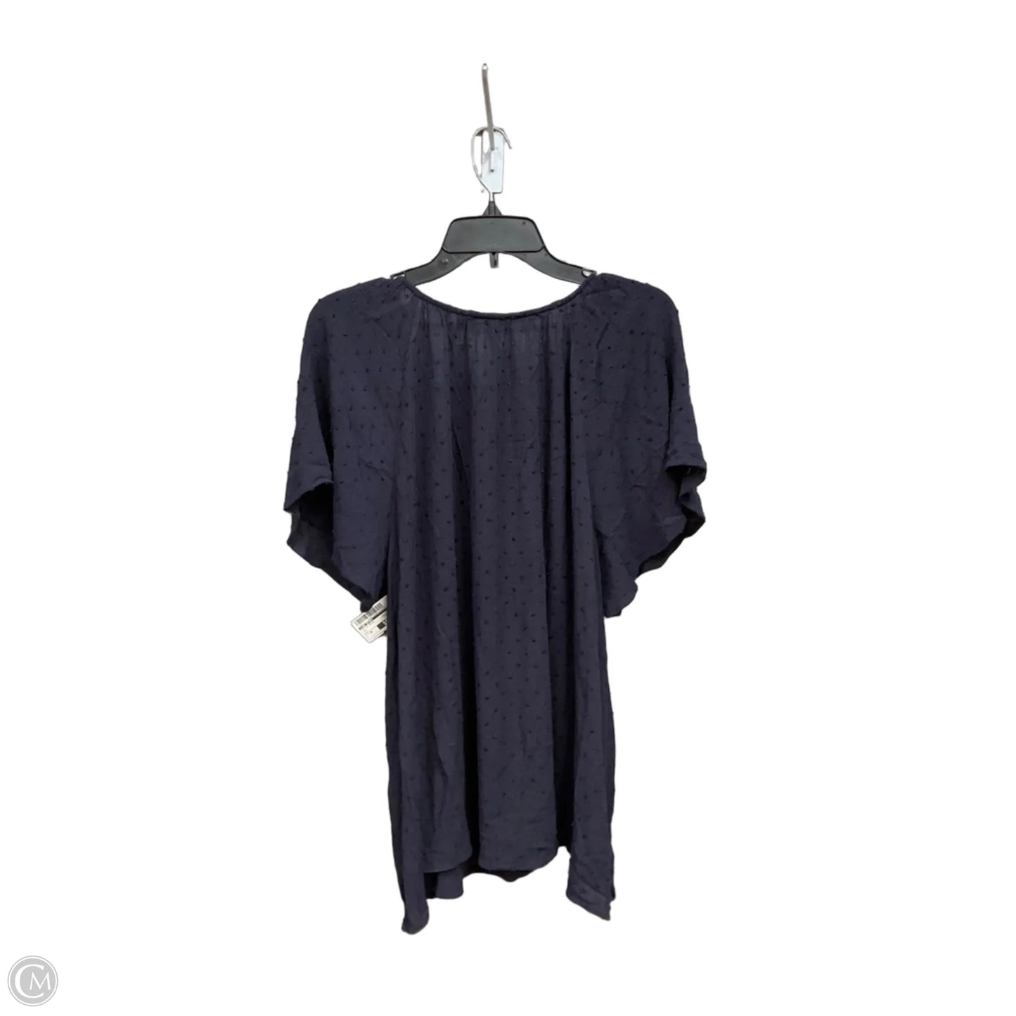 Top Short Sleeve Basic By Lane Bryant In Navy, Size: 3x