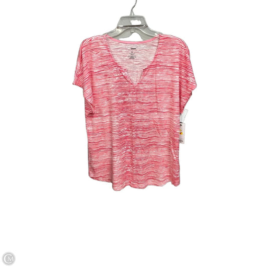 Top Short Sleeve By Sonoma In Pink, Size: Xl