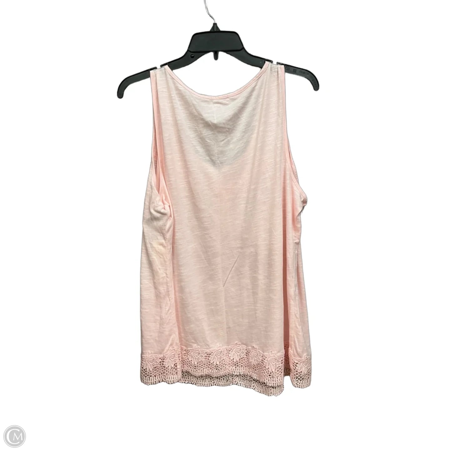 Top Sleeveless Basic By Sonoma In Pink, Size: Xl