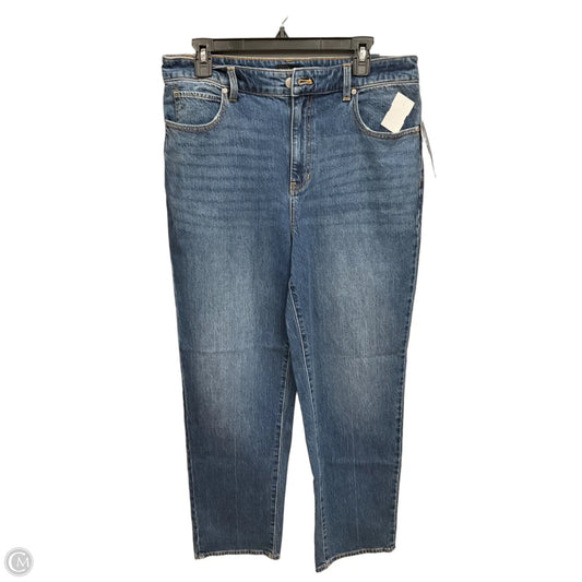 Jeans Straight By Talbots In Blue Denim, Size: 12