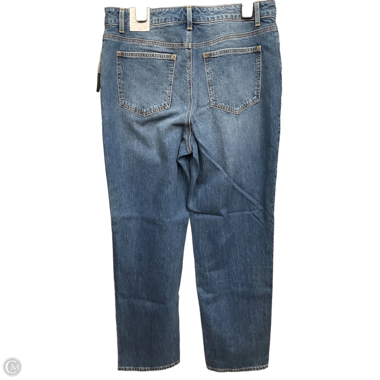 Jeans Straight By Talbots In Blue Denim, Size: 12
