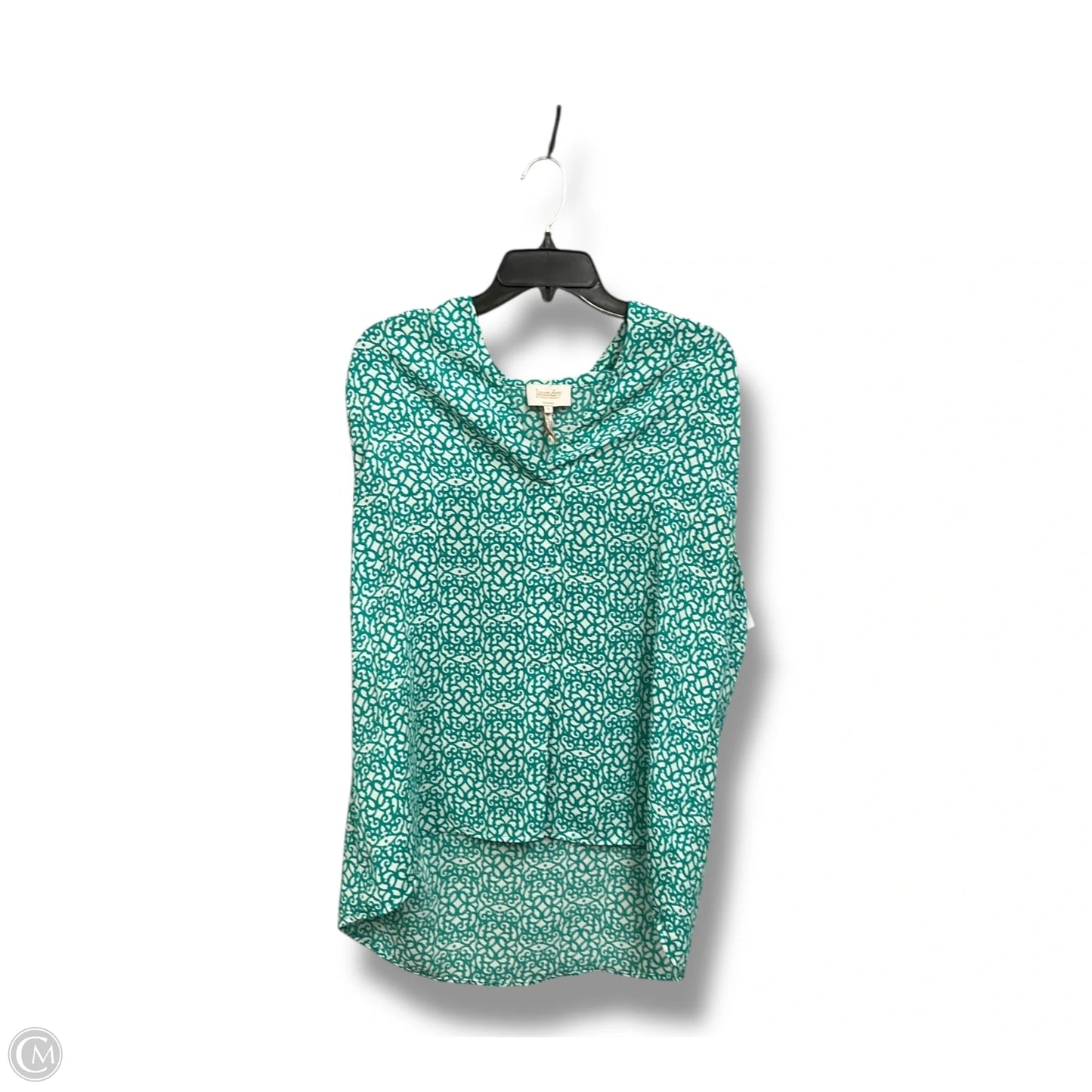 Blouse Sleeveless By Shelli Segal In Teal, Size: L