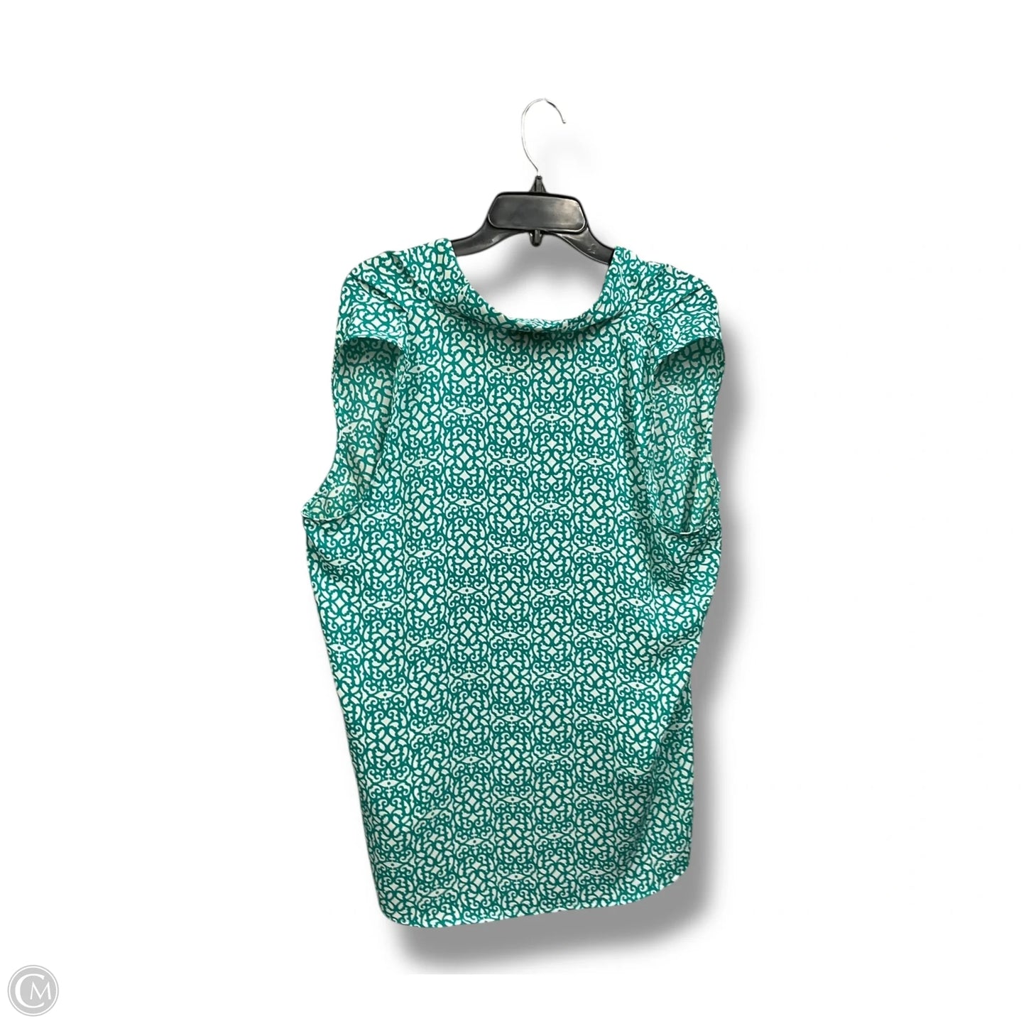 Blouse Sleeveless By Shelli Segal In Teal, Size: L