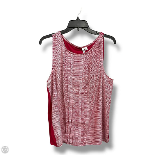Blouse Sleeveless By Elle In Red, Size: Xl