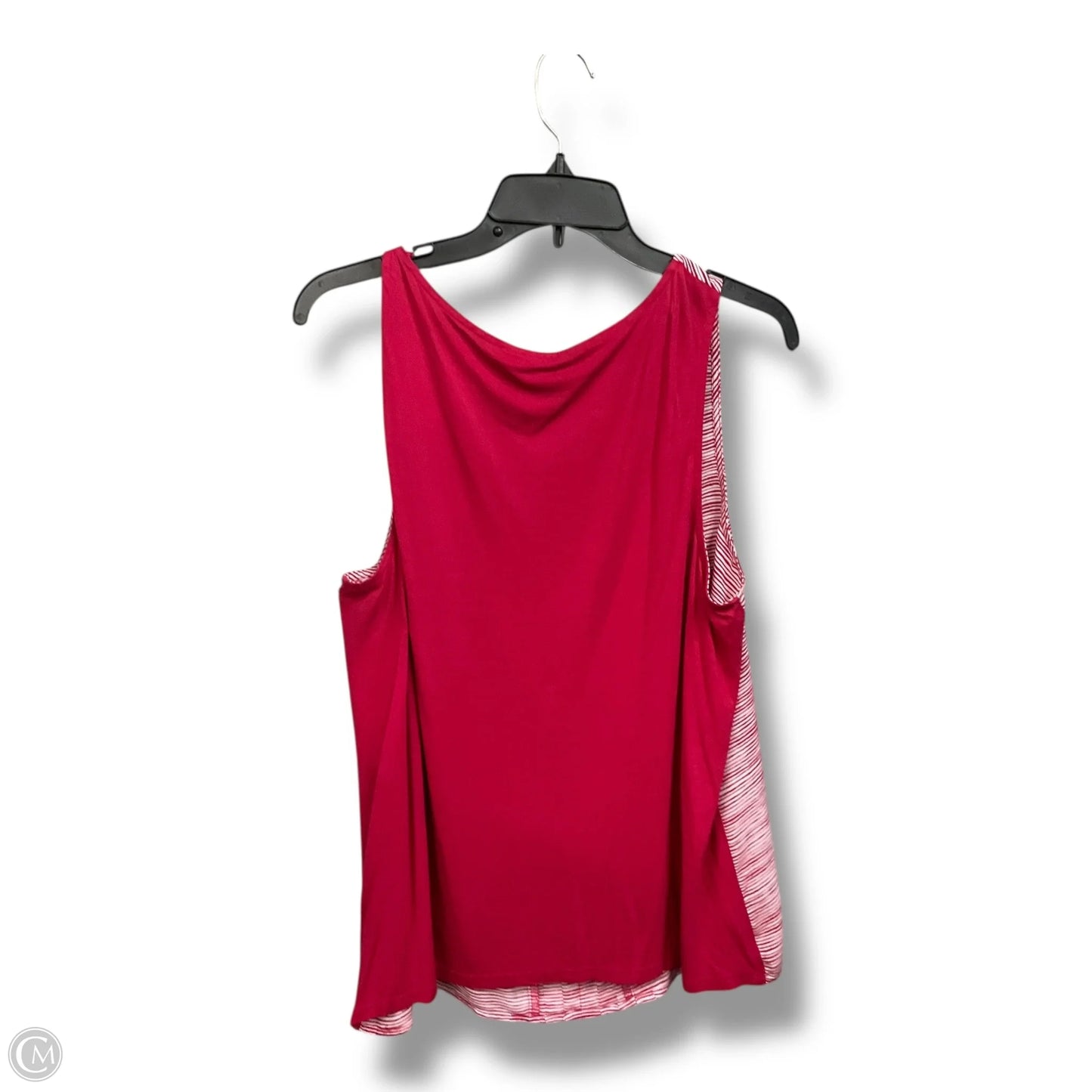 Blouse Sleeveless By Elle In Red, Size: Xl