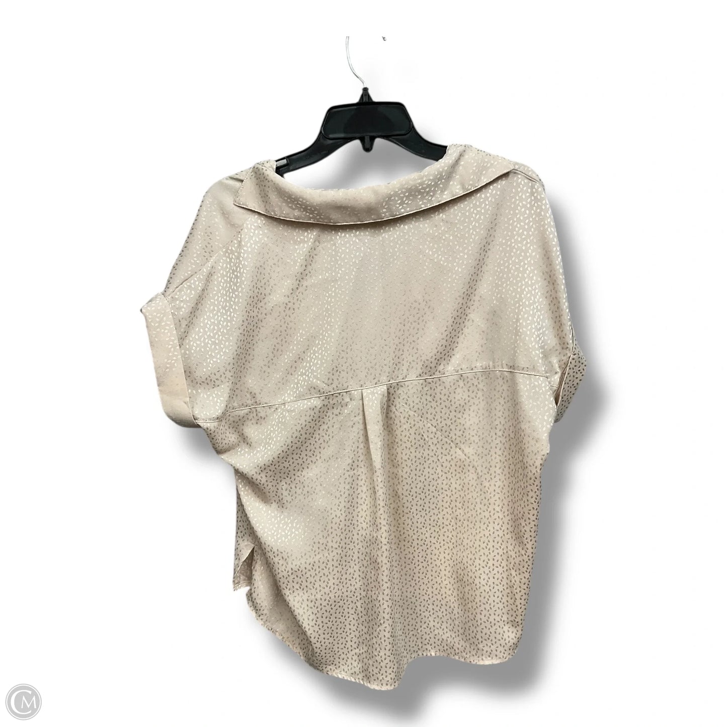 Blouse Short Sleeve By Promesa In Gold, Size: S