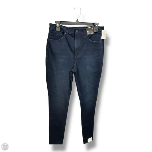 Jeans Skinny By Express In Blue Denim, Size: 10