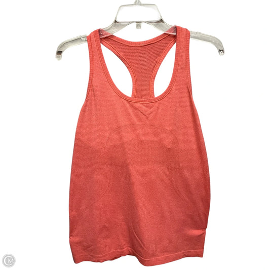Athletic Tank Top By Lululemon In Peach, Size: L