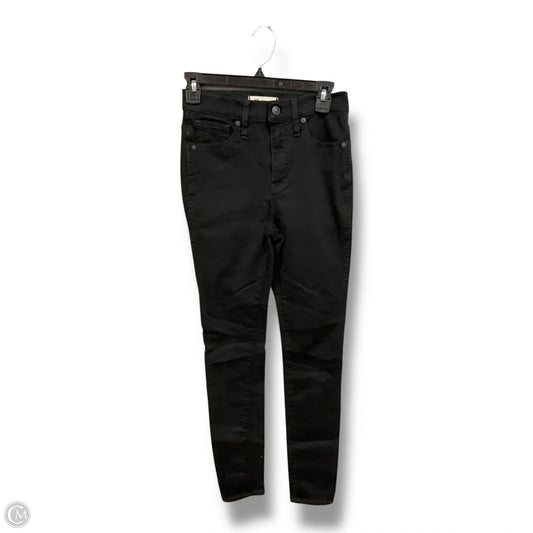 Jeans Skinny By Madewell In Black Denim, Size: 4