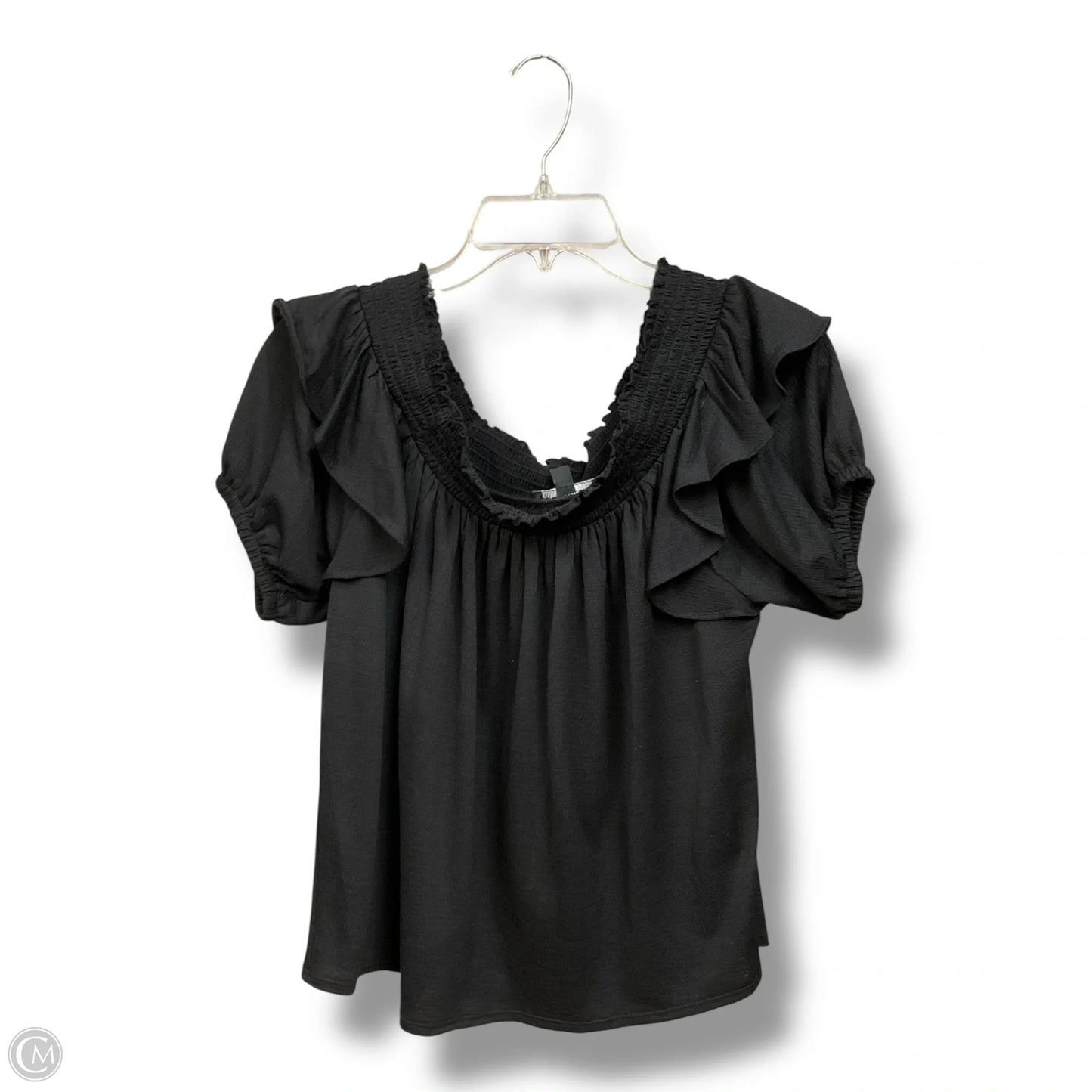 Top Short Sleeve Basic By Inc In Black, Size: S