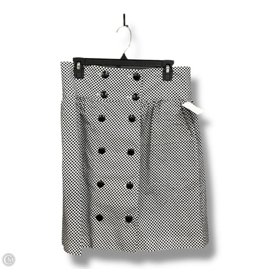 Skirt Midi By Clothes Mentor In Black & White, Size: L