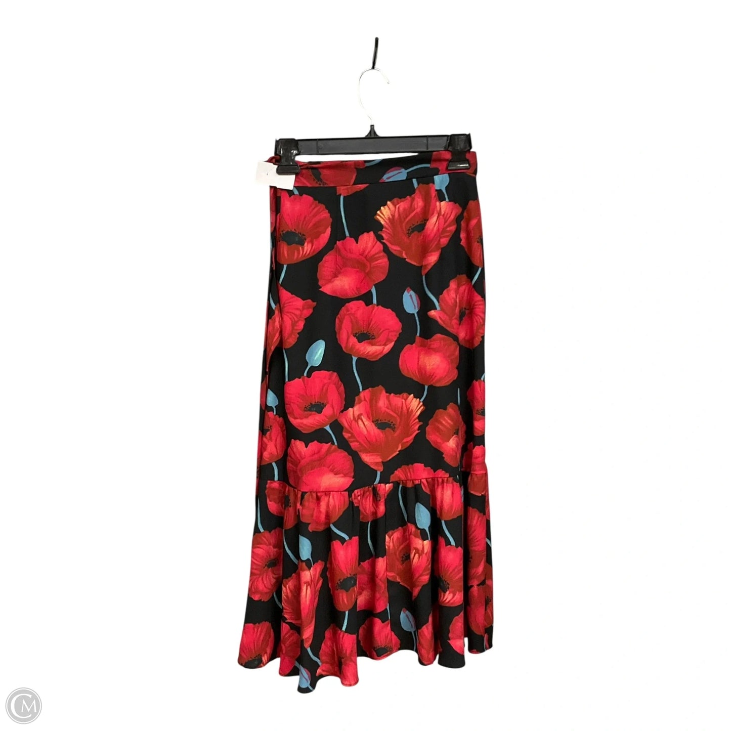 Skirt Midi By H&m In Floral Print, Size: S