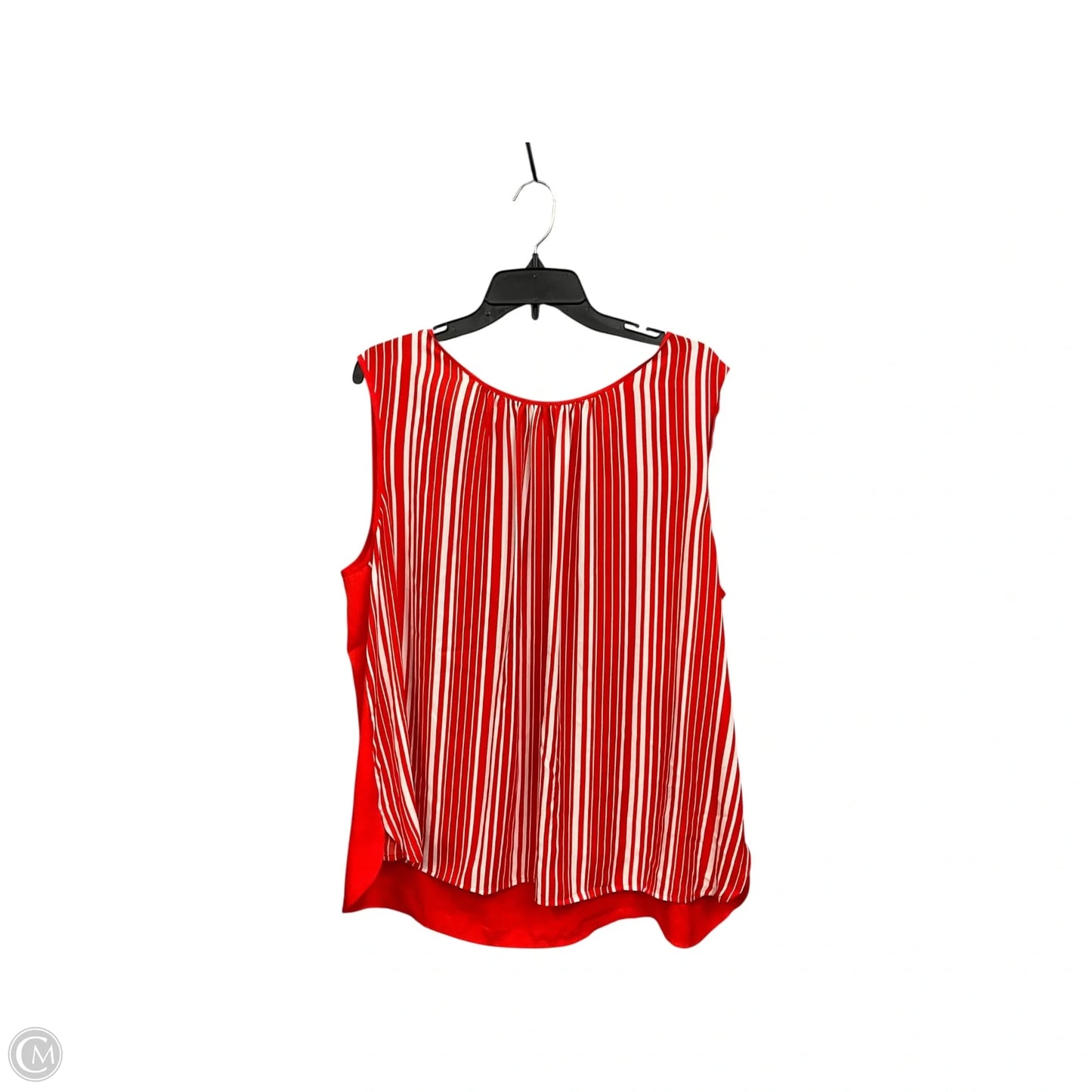 Blouse Sleeveless By 1.state In Striped Pattern, Size: 2x