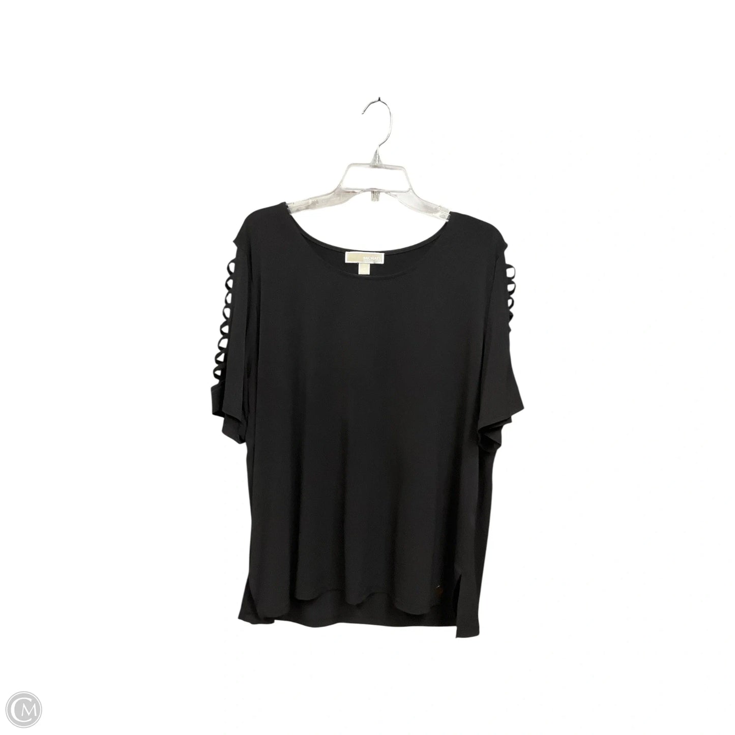 Top Short Sleeve Basic By Michael By Michael Kors In Black, Size: 2x