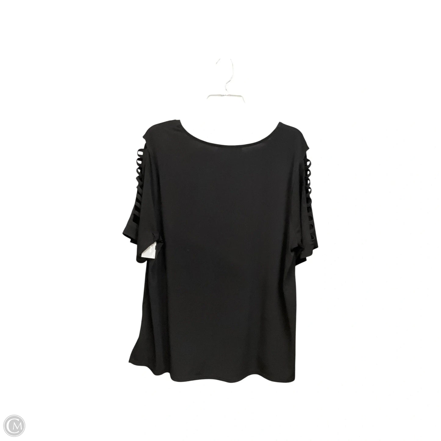 Top Short Sleeve Basic By Michael By Michael Kors In Black, Size: 2x