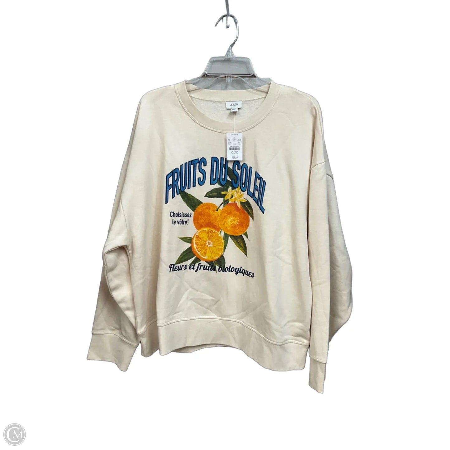 Sweatshirt Crewneck By J. Crew In Tan, Size: Xxl