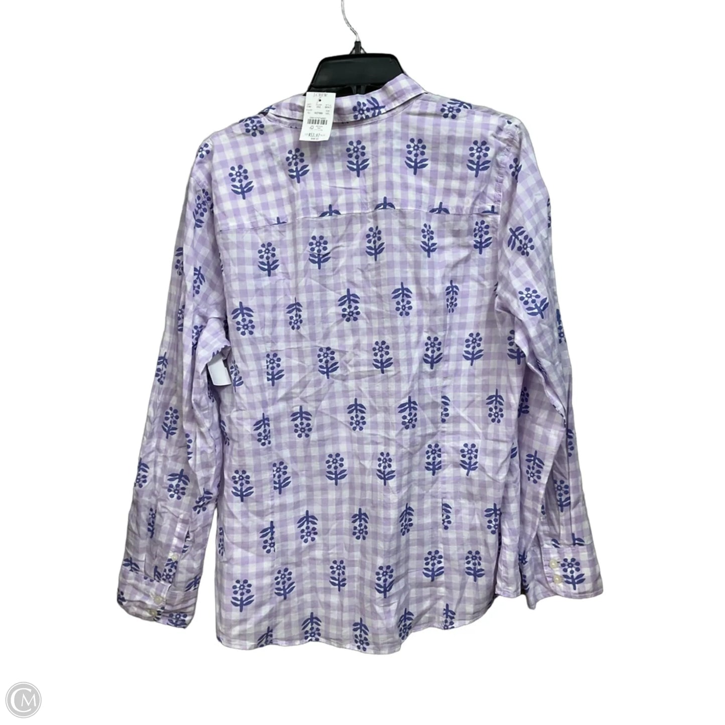 Blouse Long Sleeve By J. Crew In Floral Print, Size: Xxl