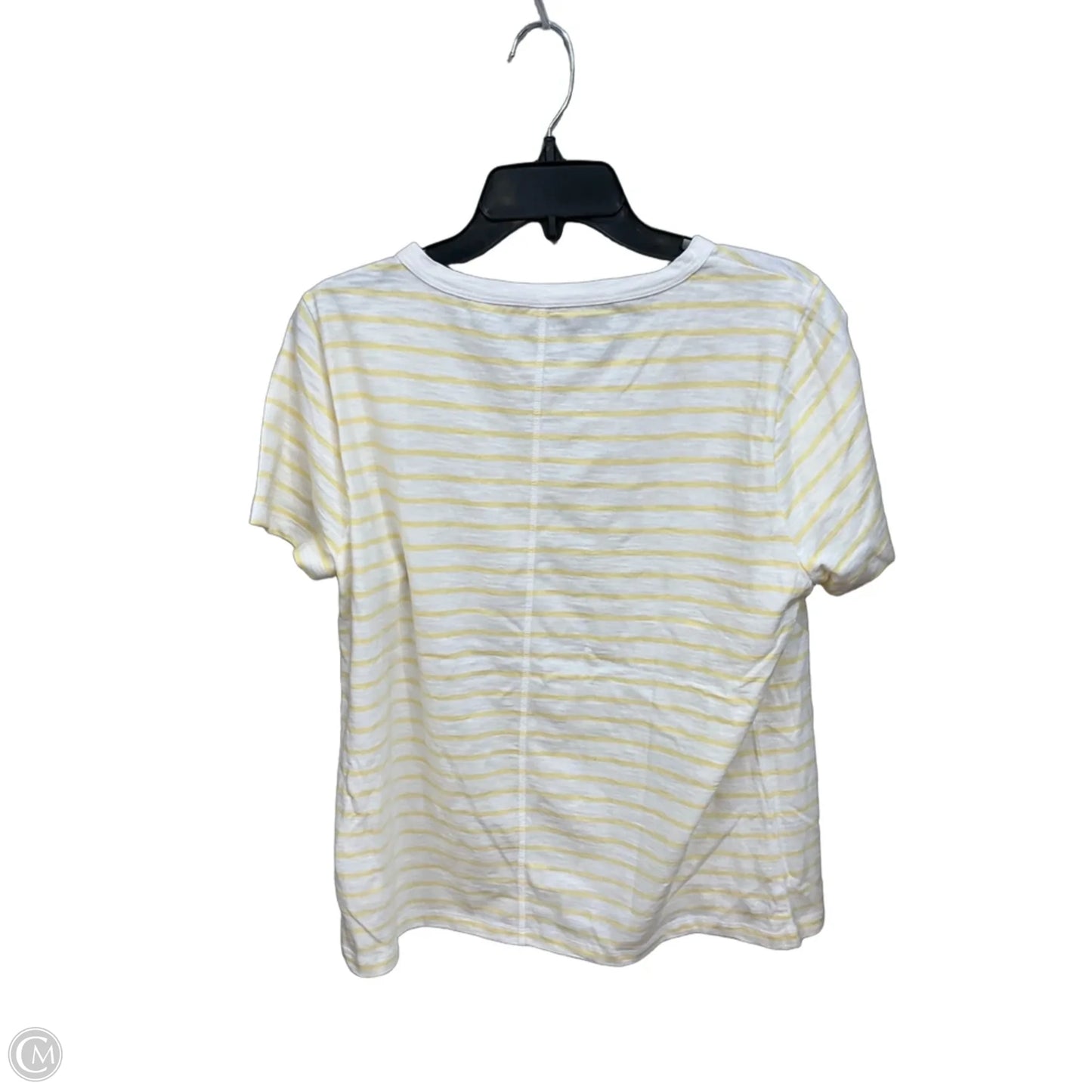 Top Short Sleeve Basic By J. Crew In Striped Pattern, Size: Xl