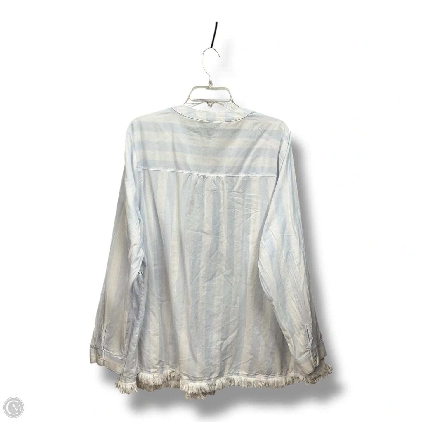 Blouse Long Sleeve By Lane Bryant In Striped Pattern, Size: 20