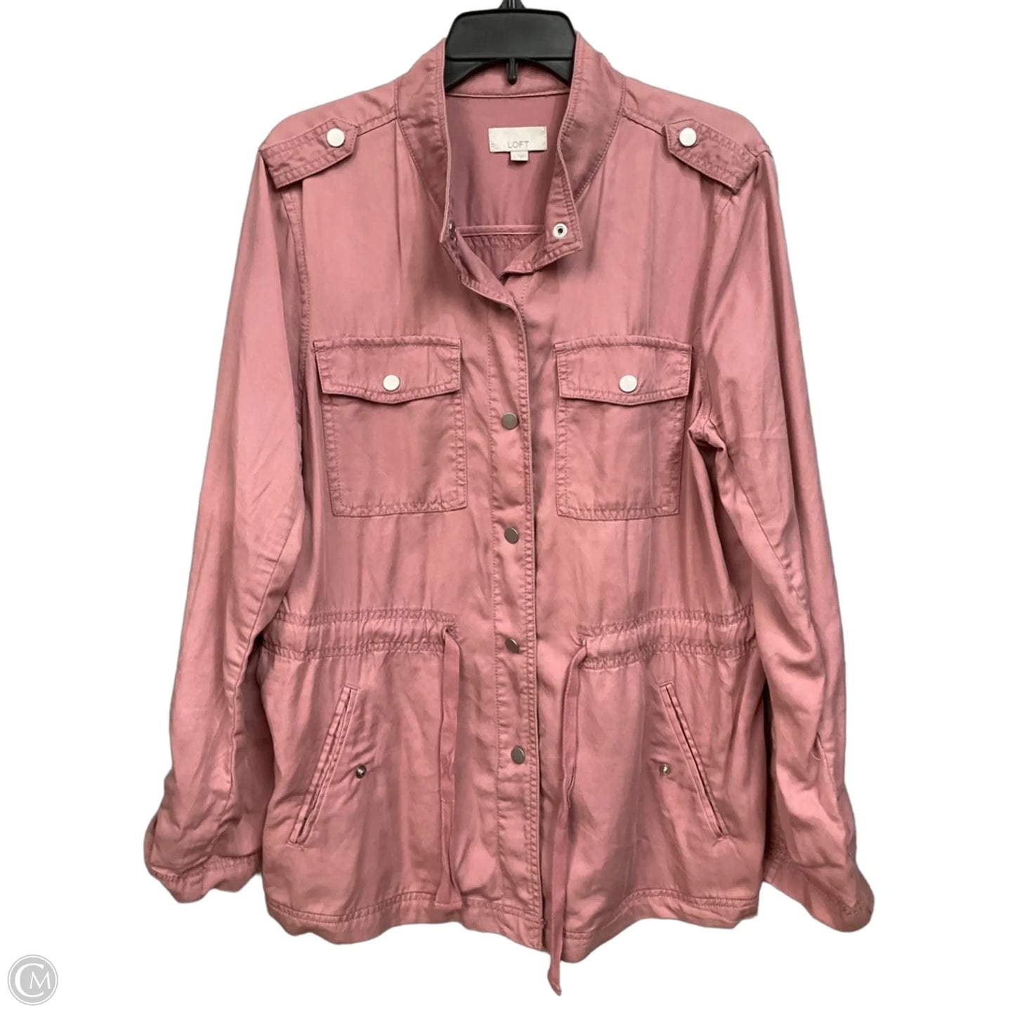 Jacket Utility By Loft In Pink, Size: L