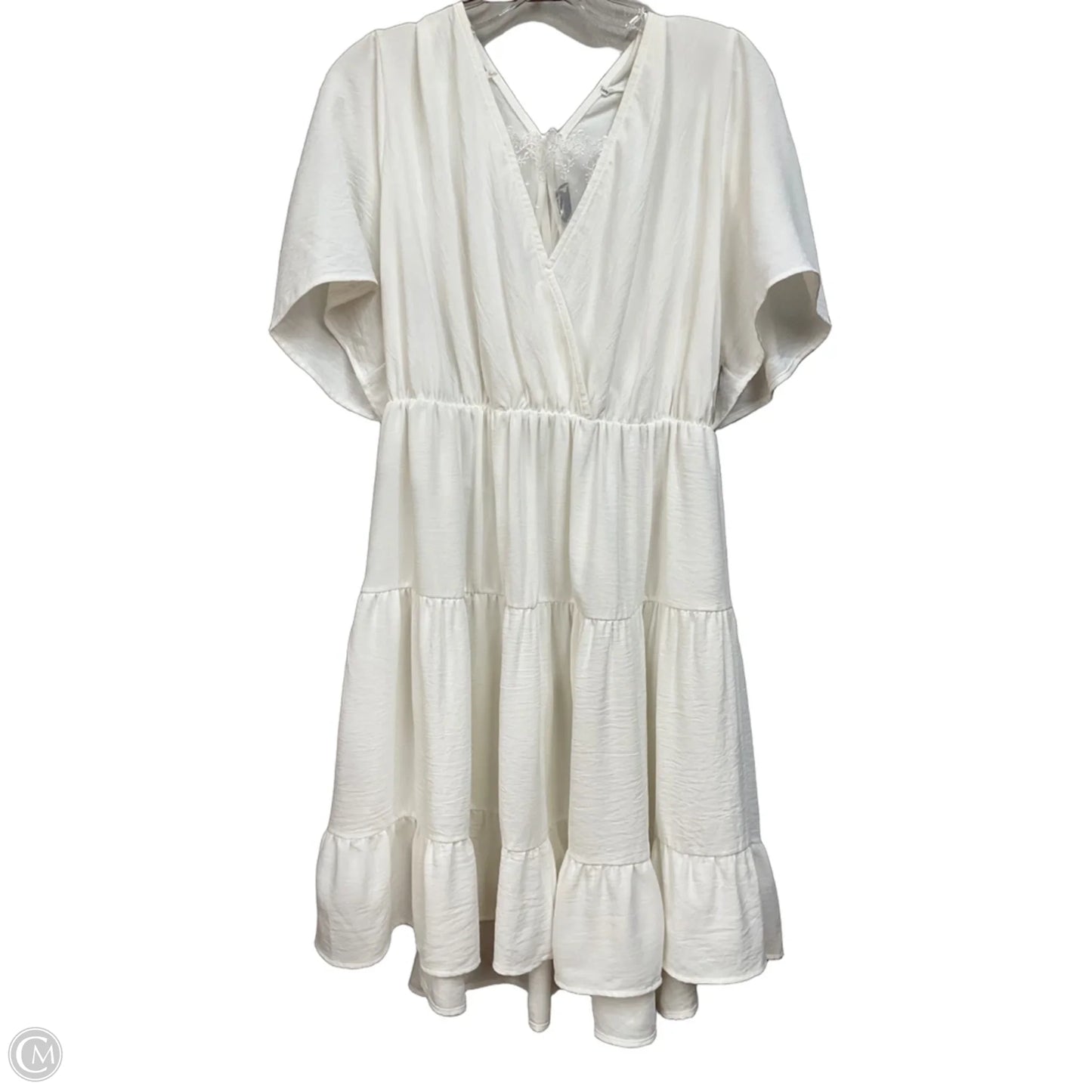 Dress Casual Short By Arula In White, Size: 1x