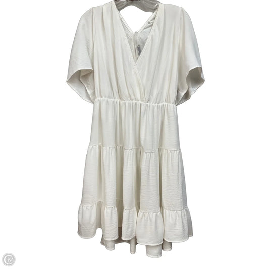 Dress Casual Short By Arula In White, Size: 1x
