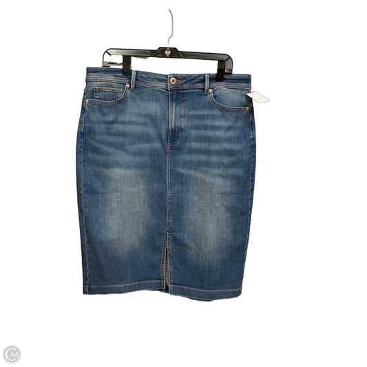 Skirt Midi By J. Jill In Blue Denim, Size: 14