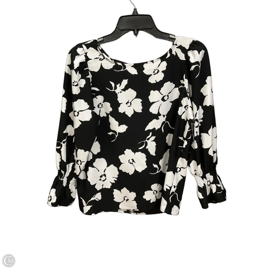 Top Long Sleeve By Ann Taylor In Floral Print, Size: Sp