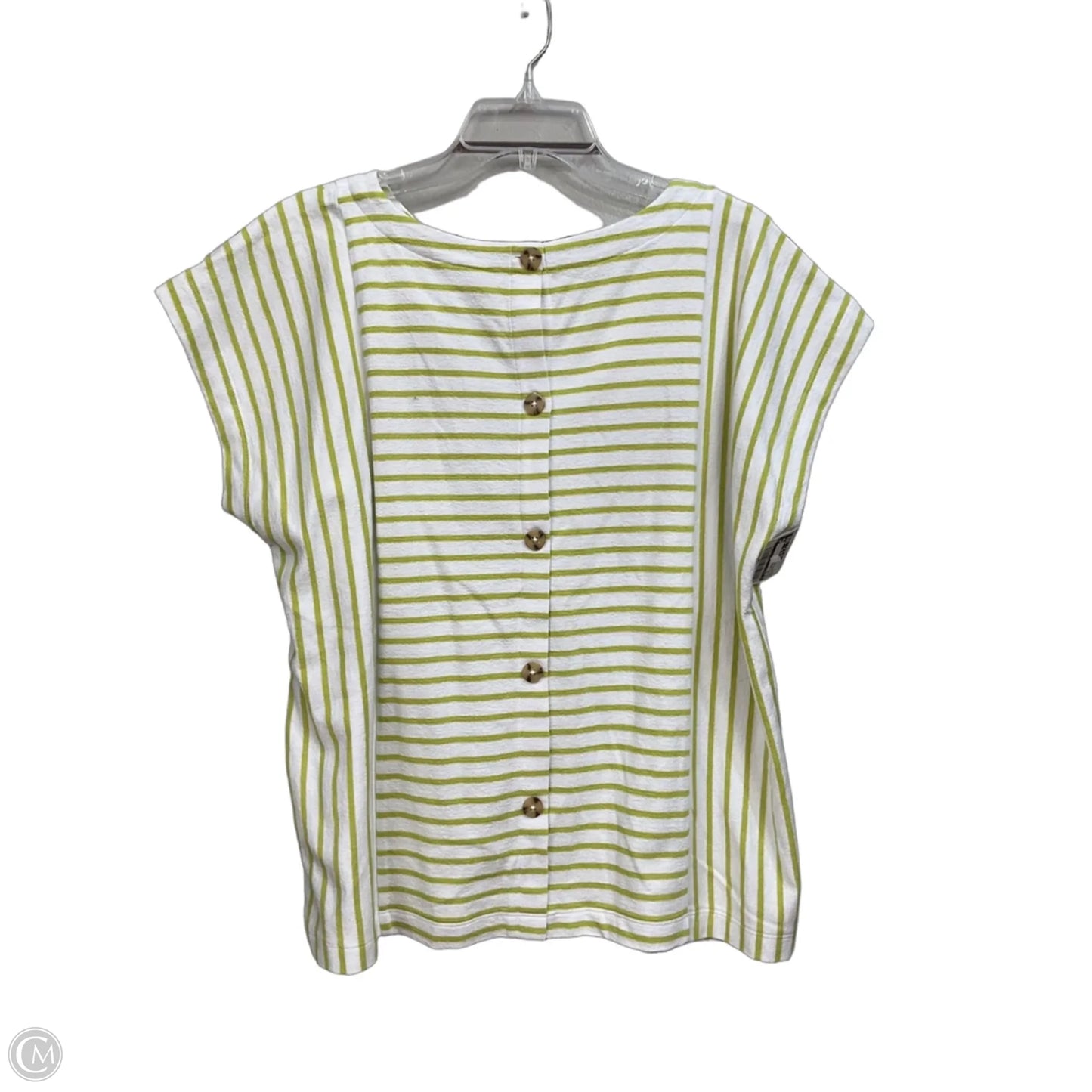 Top Short Sleeve By J. Jill In Striped Pattern, Size: L
