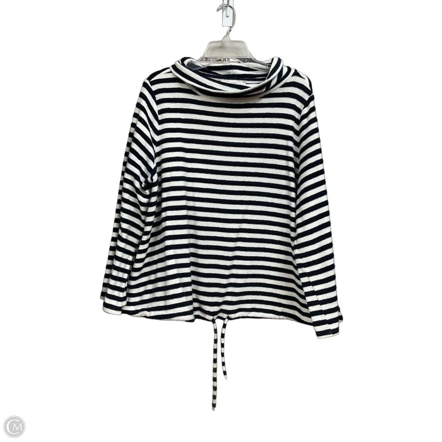 Top Long Sleeve By Loft In Striped Pattern, Size: Xl