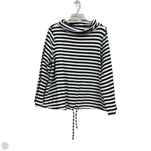 Top Long Sleeve By Loft In Striped Pattern, Size: Xl