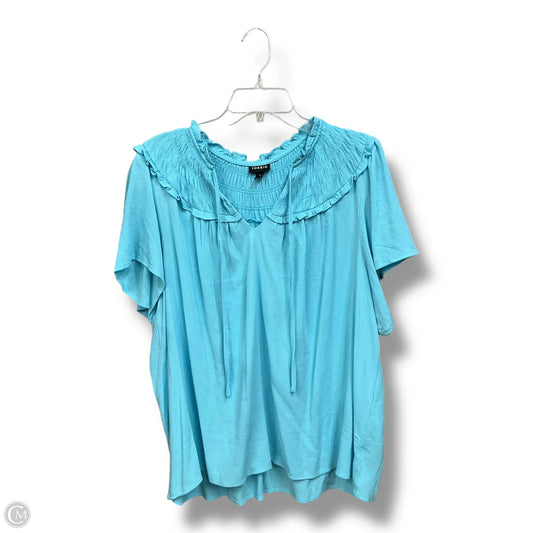 Top Short Sleeve By Torrid In Blue, Size: 2x