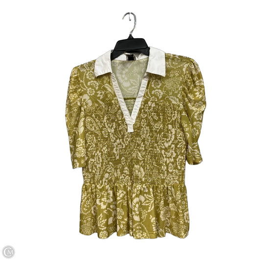 Top Short Sleeve By Maeve In Floral Print, Size: L