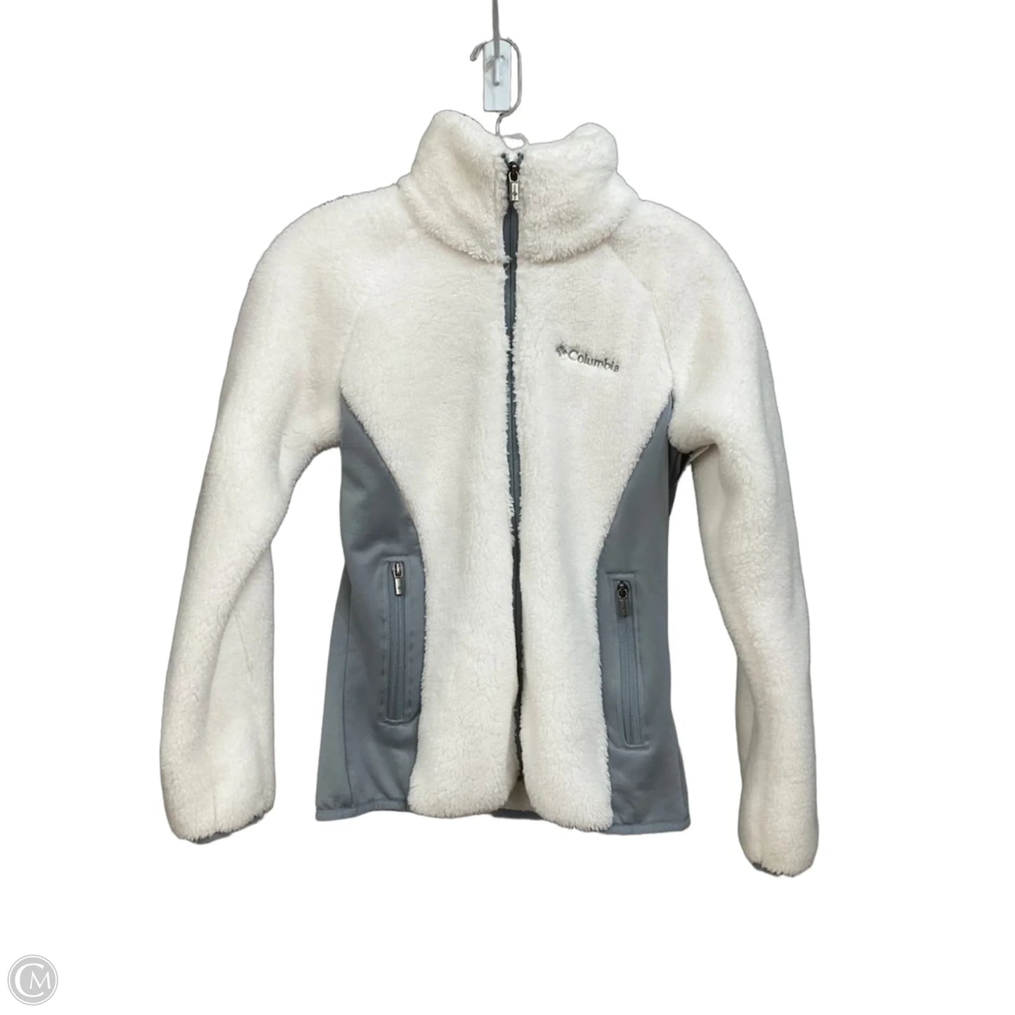 Jacket Fleece By Columbia In White, Size: Xs