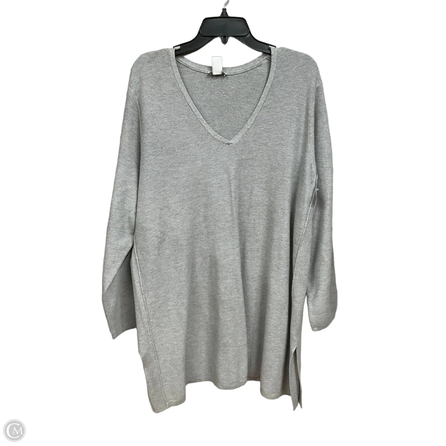 Tunic 3/4 Sleeve By J. Jill In Grey, Size: 3x