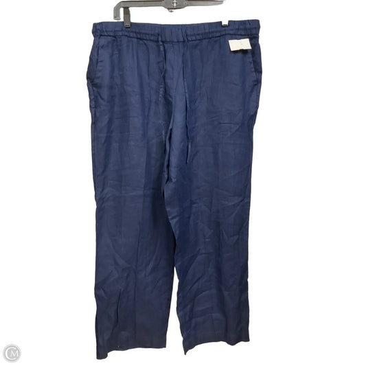 Pants Linen By Charter Club In Navy, Size: 18