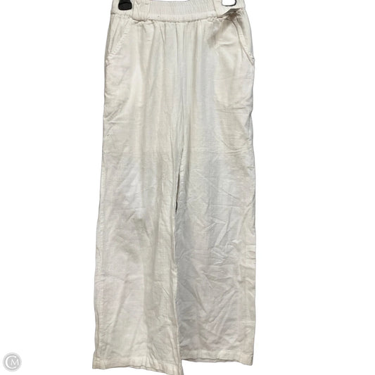 Pants Linen By Clothes Mentor In White, Size: 4