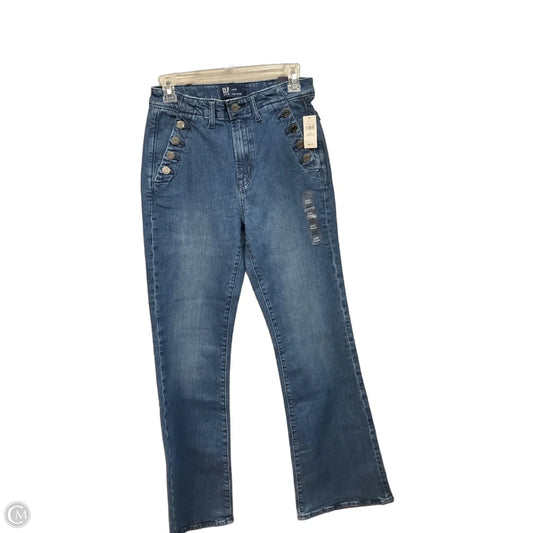 Jeans Flared By Gap In Blue Denim, Size: 4