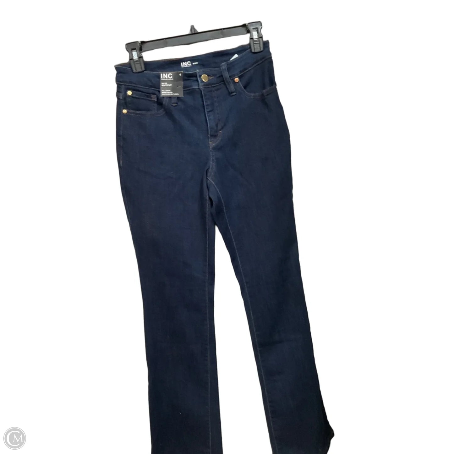 Jeans Boot Cut By Inc In Blue Denim, Size: 4