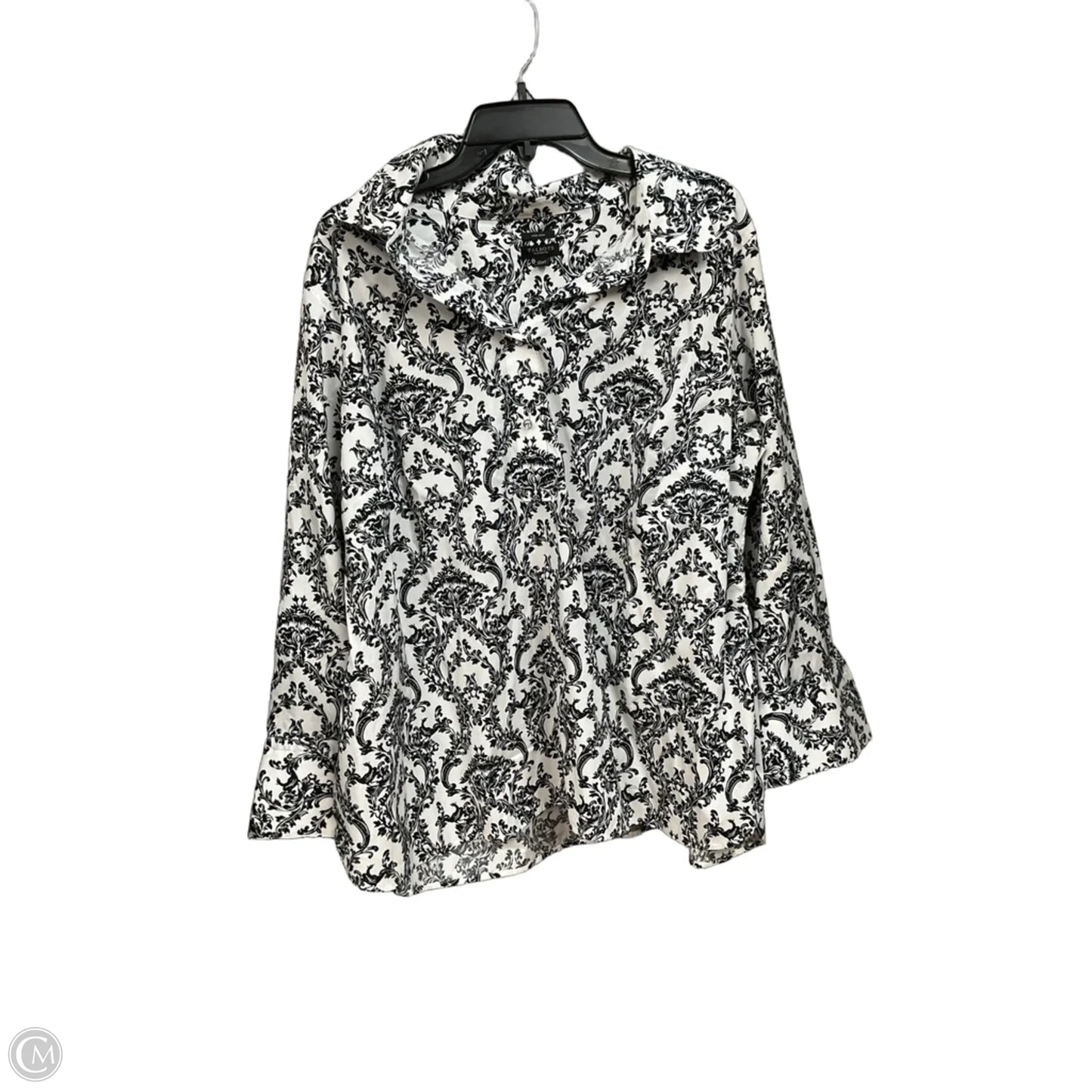 Top Long Sleeve By Talbots In Floral Print, Size: 2x