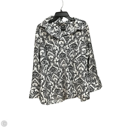 Top Long Sleeve By Talbots In Floral Print, Size: 2x