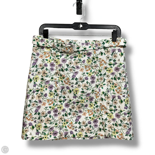 Skirt Mini & Short By Loft In Floral Print, Size: S