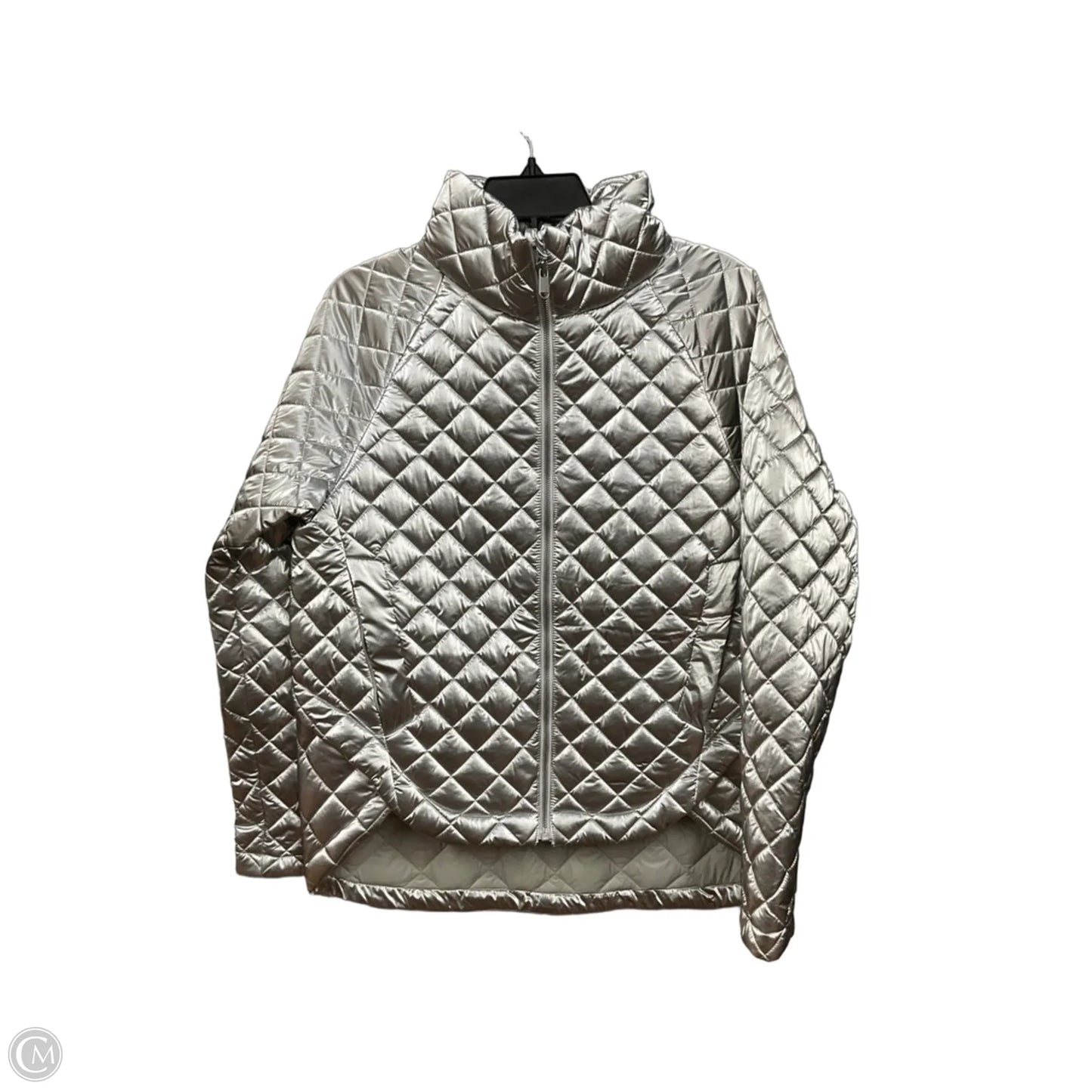 Jacket Puffer & Quilted By Athleta In Silver, Size: S