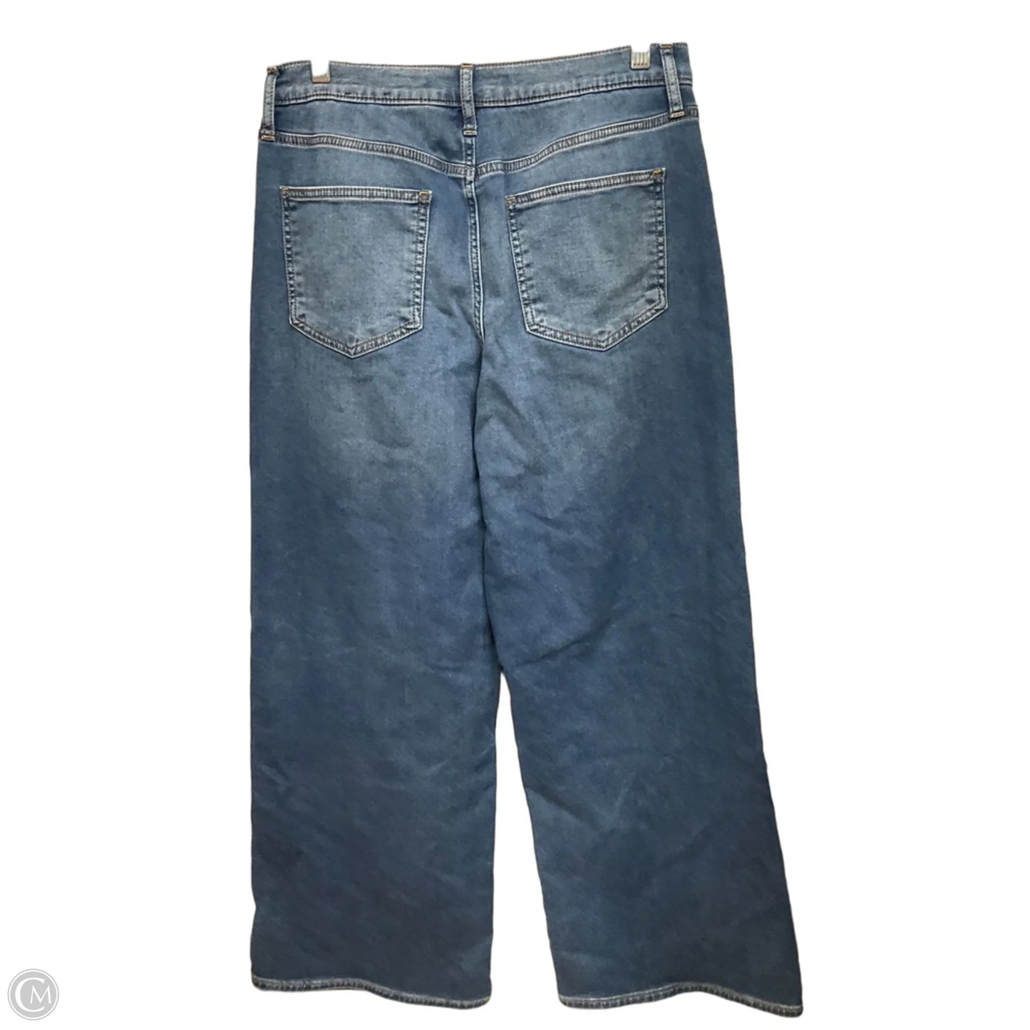 Jeans Wide Leg By Gap In Blue Denim, Size: 8