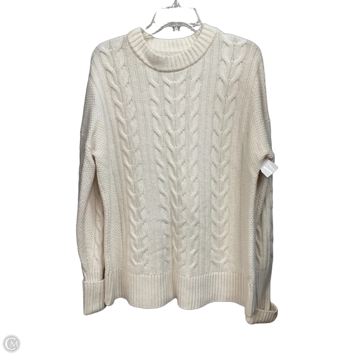Sweater By Banana Republic In Cream, Size: L