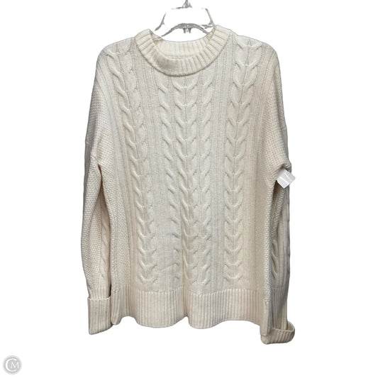 Sweater By Banana Republic In Cream, Size: L
